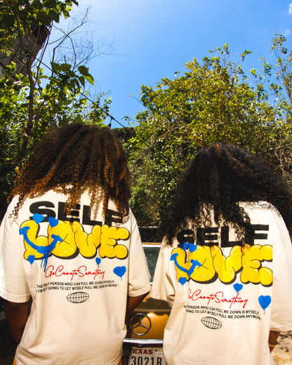 (Cream + Yellow) SELF LOVE | Drop Tee